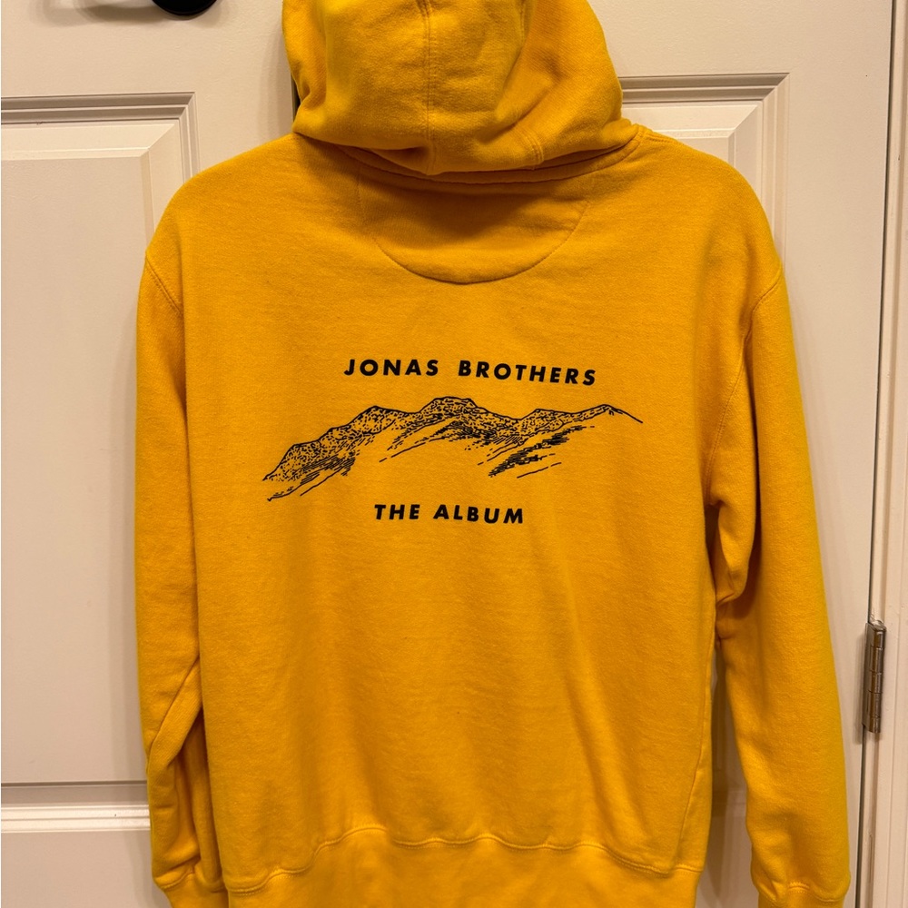 Jonas Brothers yellow sweatshirt